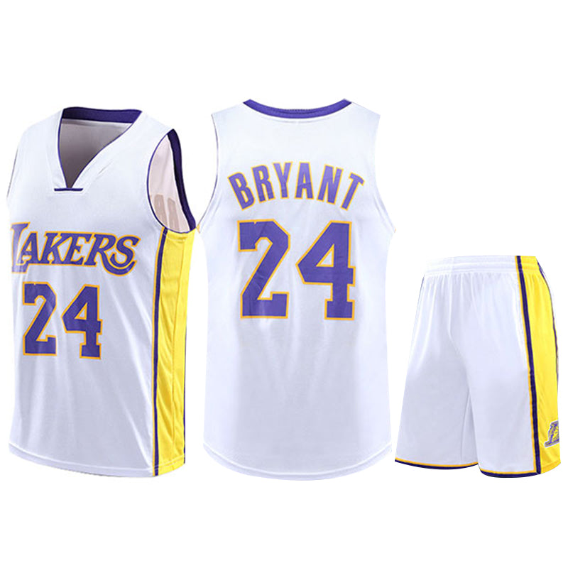 Kids and Adults KOBE #24 Basketball Jersey Star-matched Uniform Shirts and Shorts