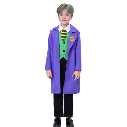 Childrens Isekai Joker Costumer 2024 TV Joker Purple Suit Halloween Cosplay Outfit