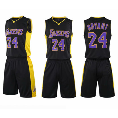 Kids and Adults KOBE #24 Basketball Jersey Star-matched Uniform Shirts and Shorts