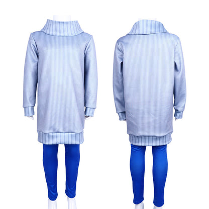 Kids Inside Out Sadness Costume Party Cosplay Tunic and Pants Halloween Costumes