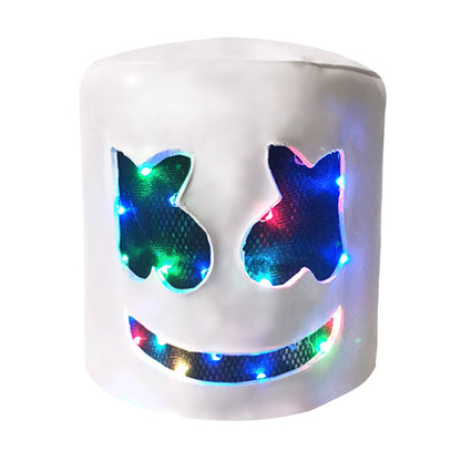 Kids DJ Marshmallow Costume DJ Rock Jumpsuit with LED Helmet and Gloves