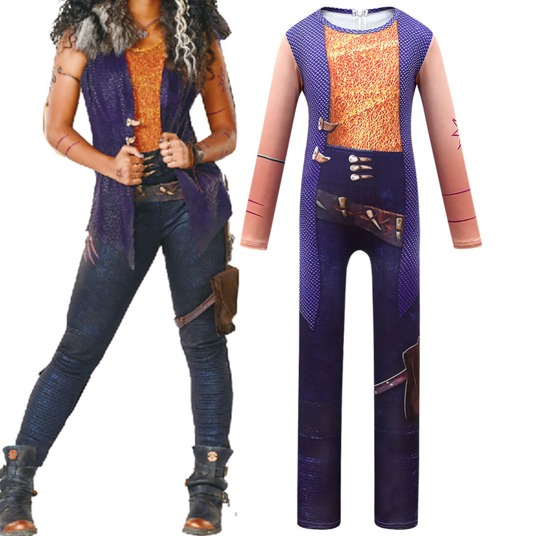 Kids Werewolf Willa Costume Zombies Fancy Cosplay Jumpsuit for Boys and Girls