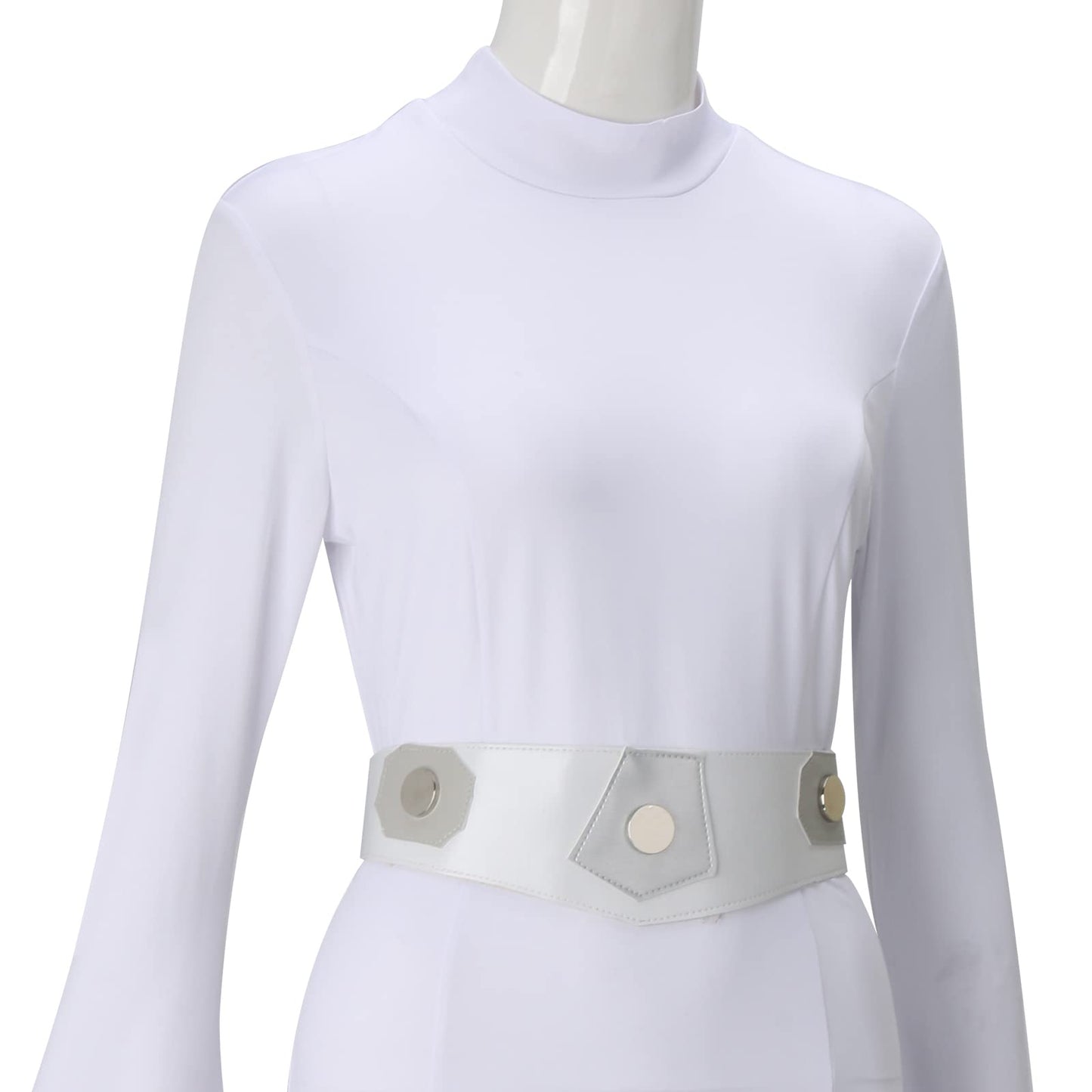 Adult Leia Costume Female Leia White Princess Dress for Halloween Party