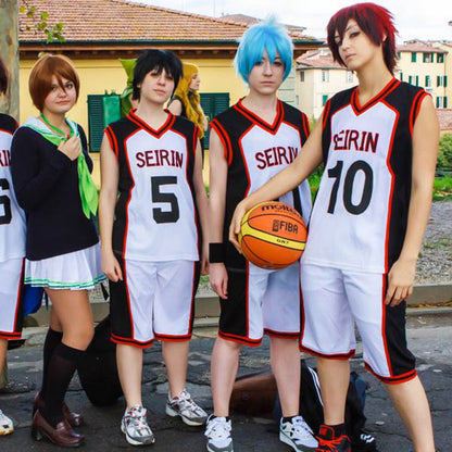 SEIRIN High School Black Jersey No. 10 11 4 5 6 7 8 9 Kuroko's Basketball Cosplay Basketball Uniform