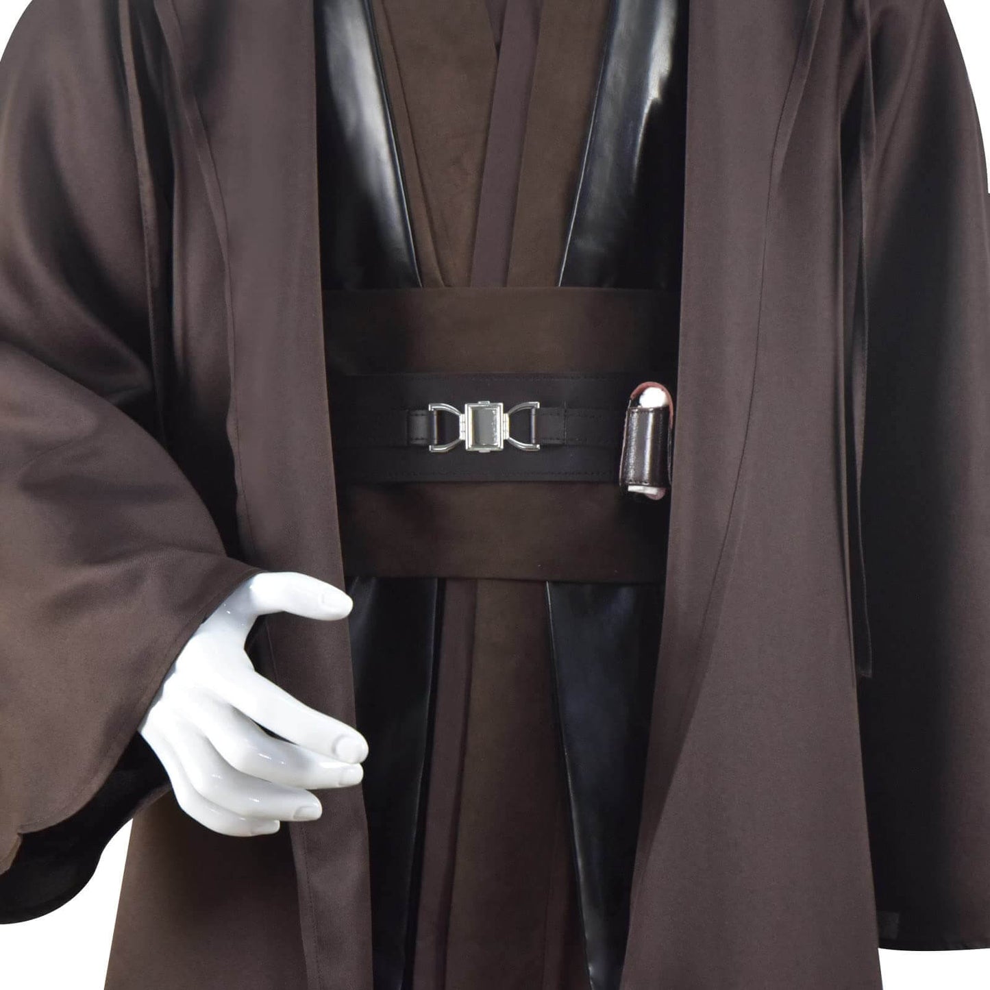 Anakin Skywalker Costume Adult Brown Jedi Hooded Robe Shirt Pants Full Set Outfits