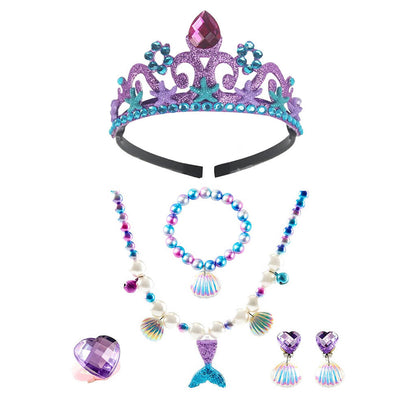 Girls Purple Princess Arial Dress Little Mermaid Costume 6 Layers Cake Dress Birthday Party Tutu Dress