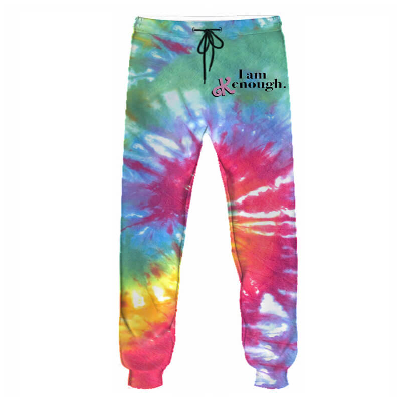 I Am Kenough T-Shirt Rainbow Tie-Dye Shirt Movie Cosplay Daily Wear Shirt and Shorts