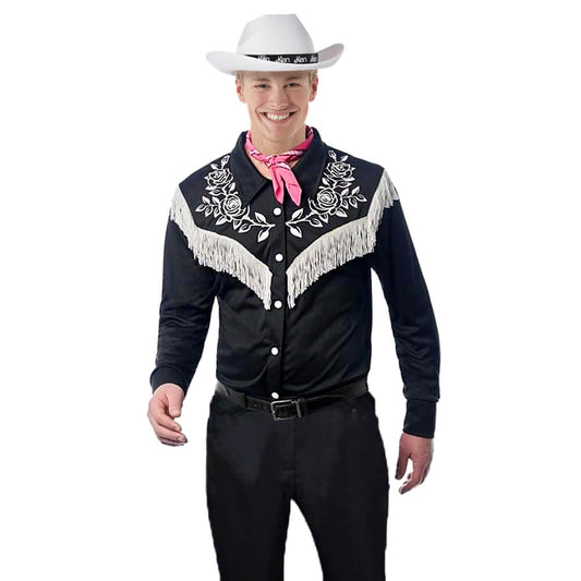 Western Cowboy Outfit with Neckerchief and Hat Fringe Disco Costumes for Kids Adults