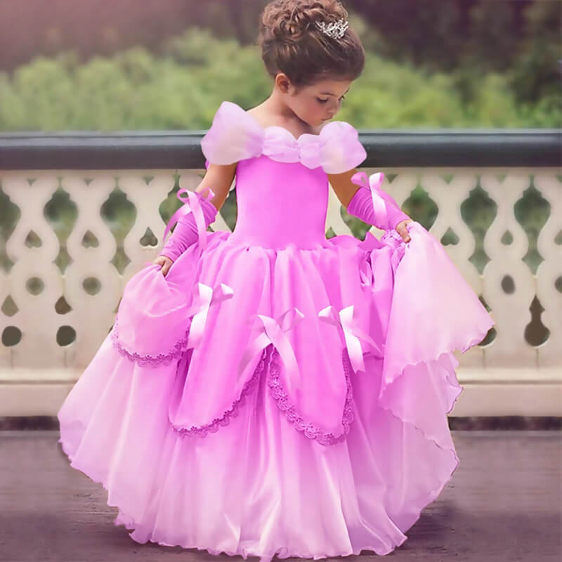 Princess Belle Dress Halloween Costume Party Ball Gown Dress