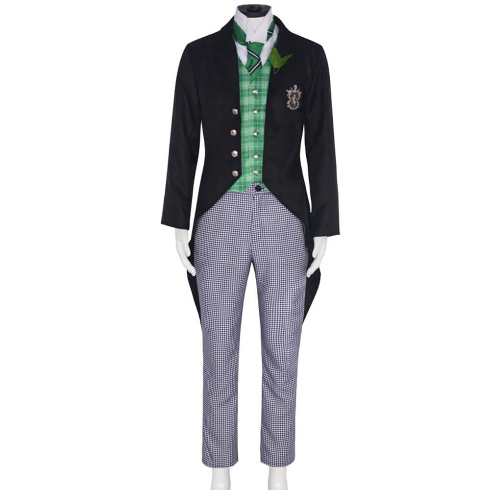 Adult Herman Greenhill Costume Green Lion Public School Uniform Herman Cosplay Outfit