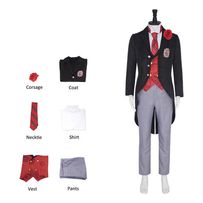 Adult Edoga Redomondo Costume Public School Uniform Suit Dress Up Party Outfit