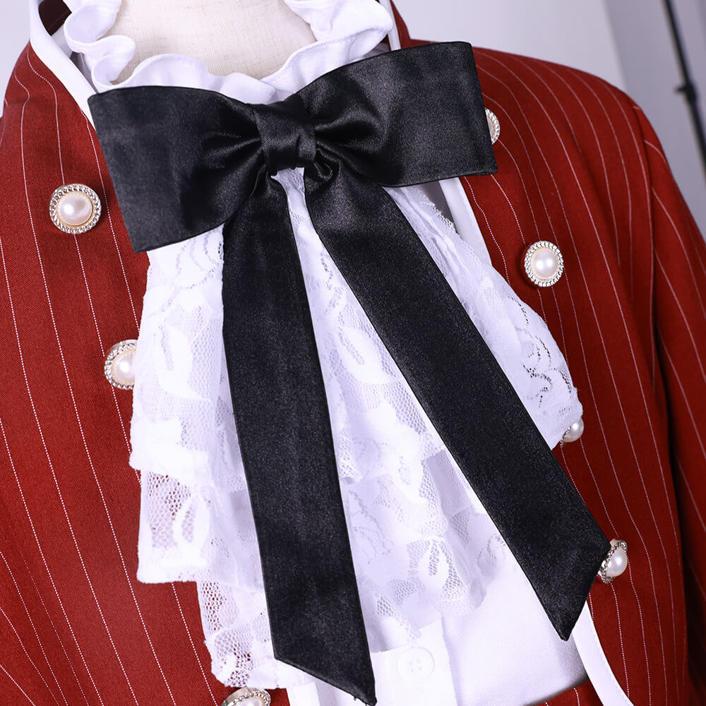 Adult Ciel Phantomhive Costume Ciel Red Party Dress Cosplay Costume Full Set