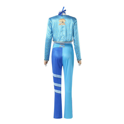 Women Chloe Charming Costume Tops Pants Sweatshirt Gloves and Nechlace Full Set