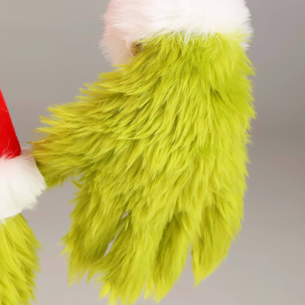 Christmas Green Monster Costume Kids Adults Furry Santa 6pcs Suit Unisex Xmas Outfit