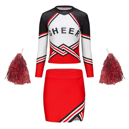 Girls Cheerleader Uniform Custom Cheer Outfit for High School Cheerleading