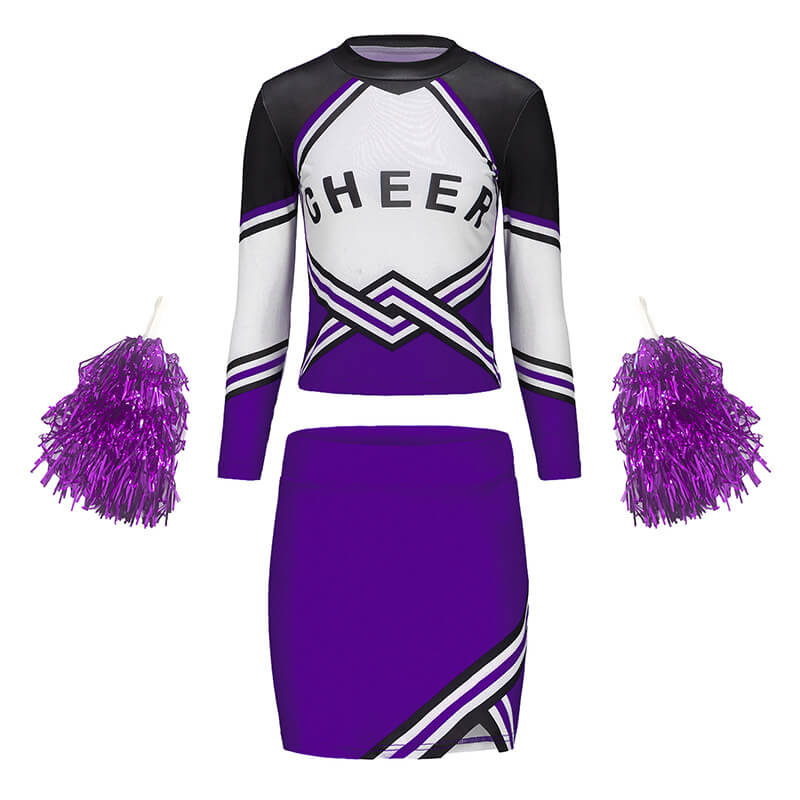 Girls Cheerleader Uniform Custom Cheer Outfit for High School Cheerleading