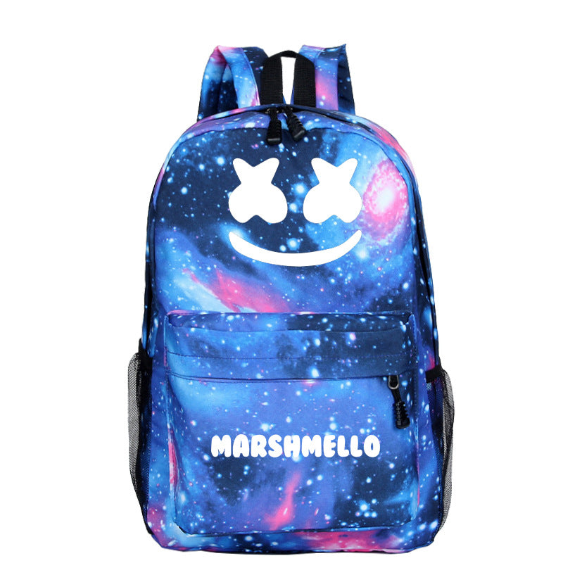 DJ Marshmallow Backpack Kids Bookbag Outdoors Hiking Camping Traveling Backpack