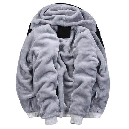 DJ Marsh-mallo Jacket Thick Fleece Coat DJ Rock Smiley Face Zipup Hoodies Winter Clothes