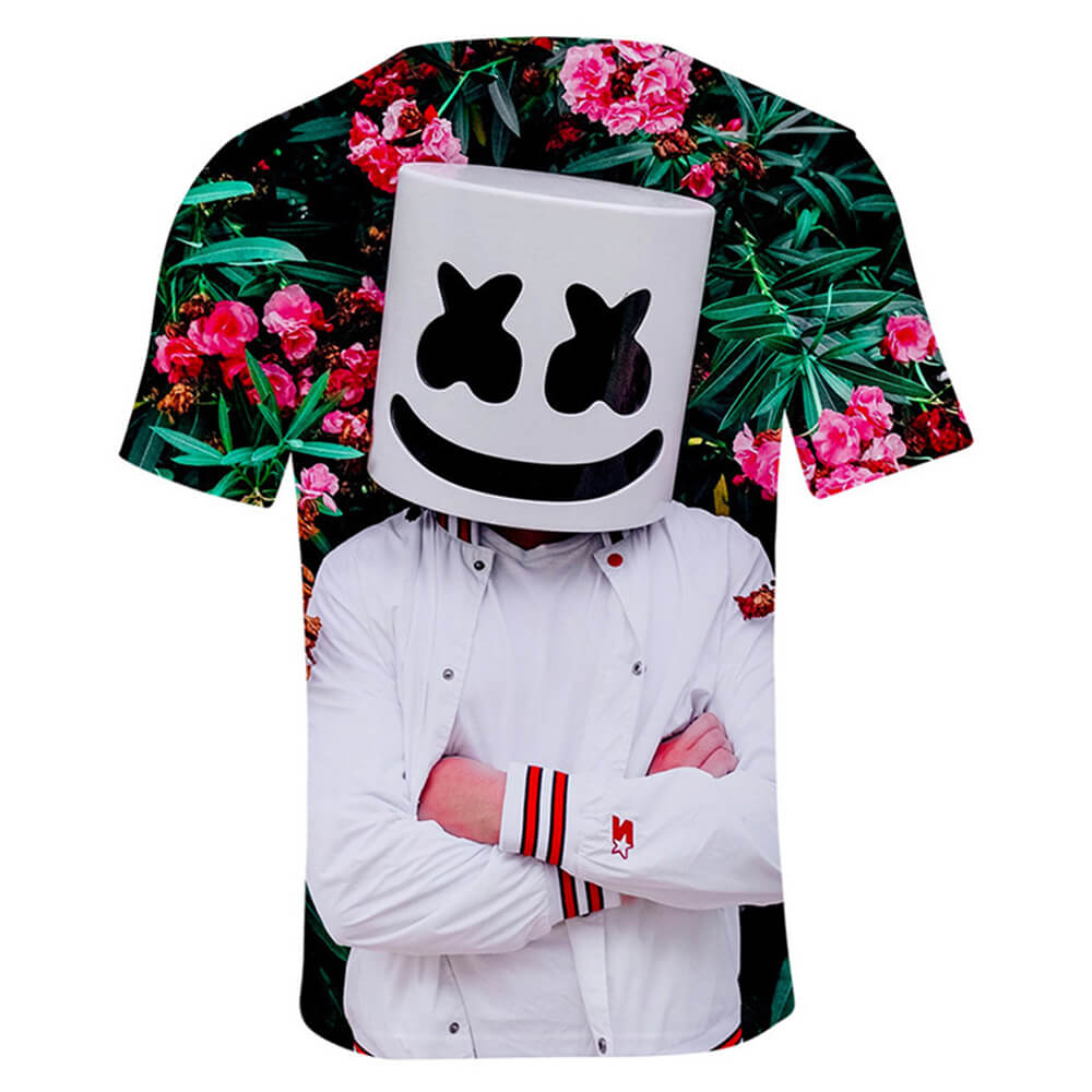 DJ Marshmallow T-shirt Pullover Short Sleeve Shirt For Kids and Adult