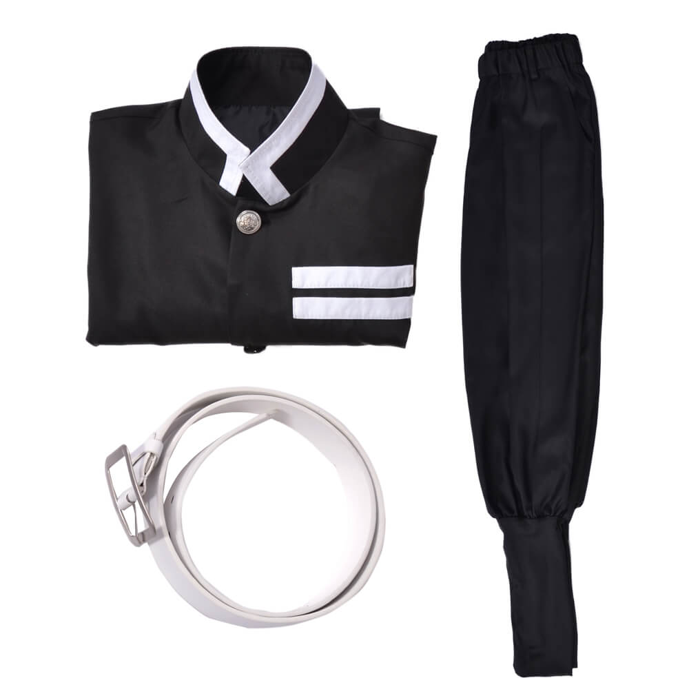 Black Corps Uniform Pillar Corps Costume Halloween Cosplay Outfit Full Set