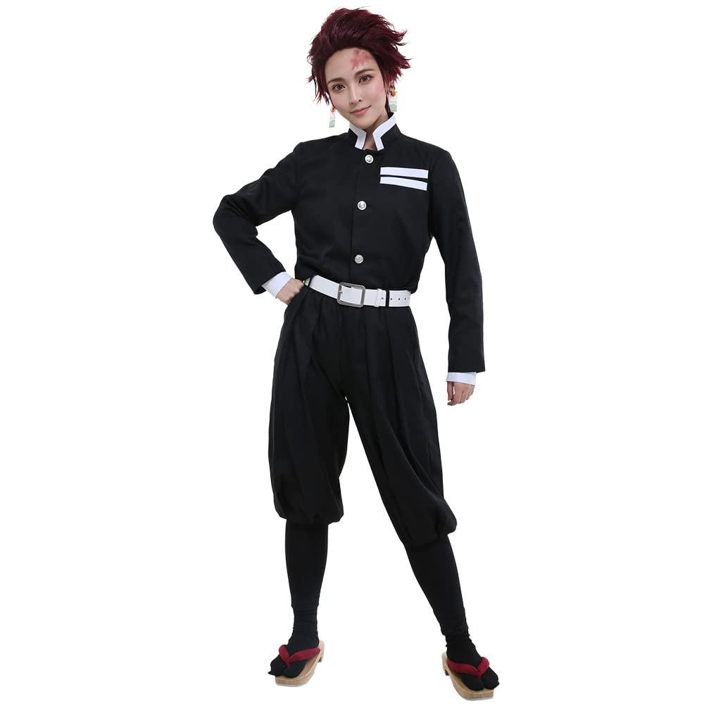 Black Corps Uniform Pillar Corps Costume Halloween Cosplay Outfit Full Set