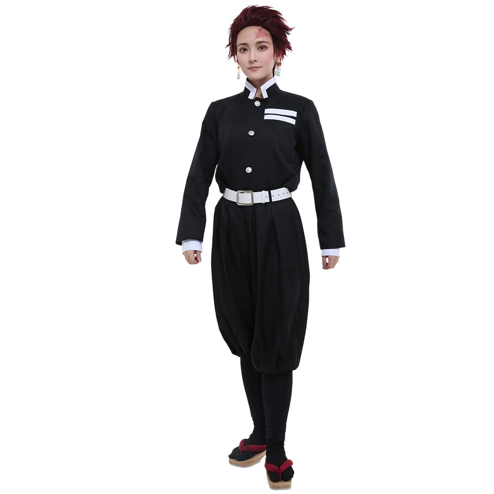 Black Corps Uniform Pillar Corps Costume Halloween Cosplay Outfit Full Set