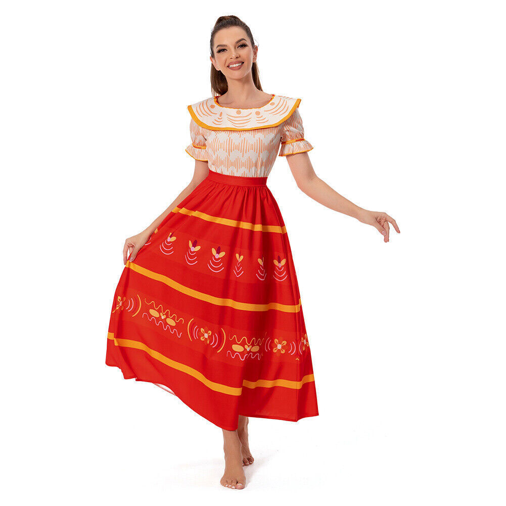 Magical Family Madrigal Dresses Adult Princess Cosplay Outfit Halloween Dress Up Costume