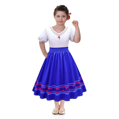 Kids Luisa Dress Madrigal Girl Cosplay Costume Super-Jacked Strength Hero Luisa Costume