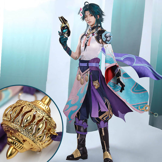 Xiao Cosplay Costume Hit Game Xiao Alatus Outfit Full Set for Halloween Party