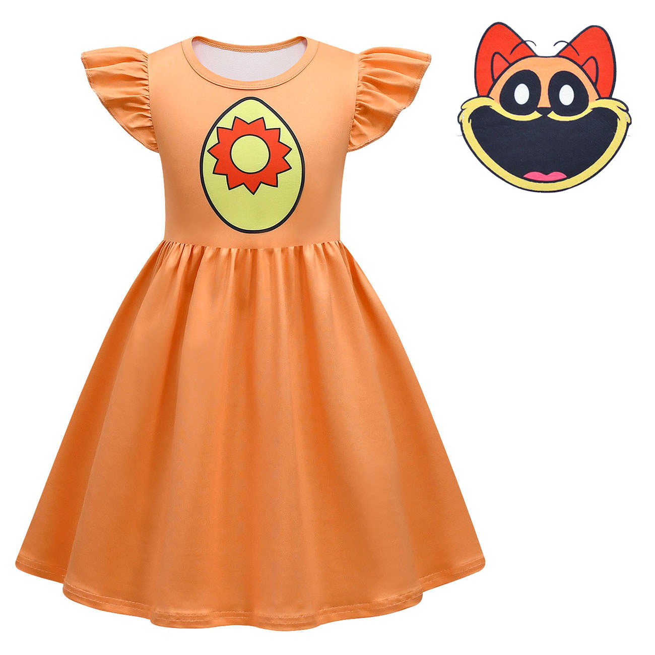 Kids DogDay Dress Smiling Critters DogDay Cosplay Outfit Girls DogDay Costume