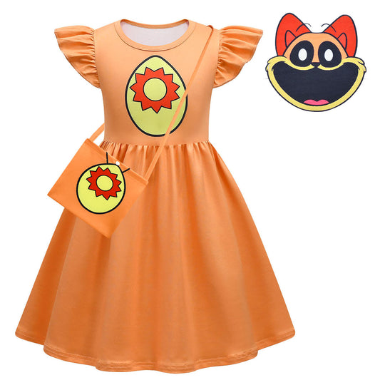 Kids DogDay Dress Smiling Critters DogDay Cosplay Outfit Girls DogDay Costume