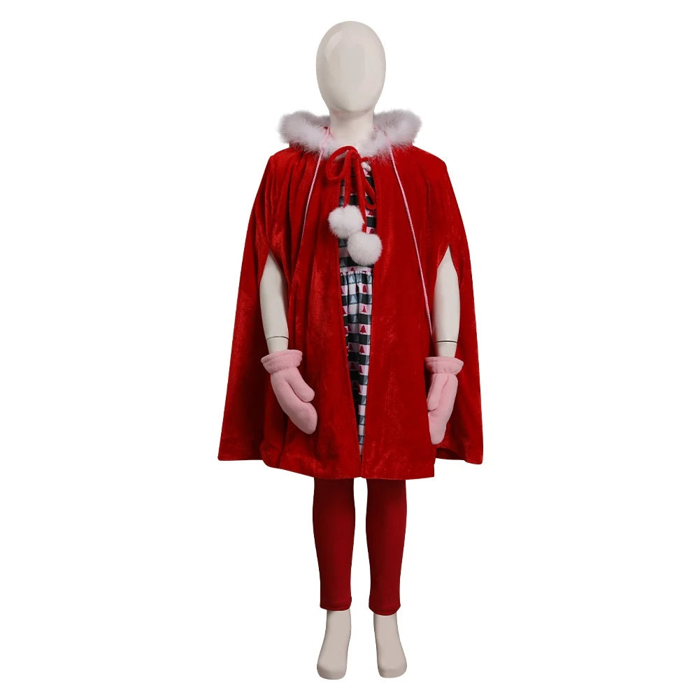 Cindy Lou Who Costume Girls Adults Christmas Dress Full Set Cindy Cosplay Outift