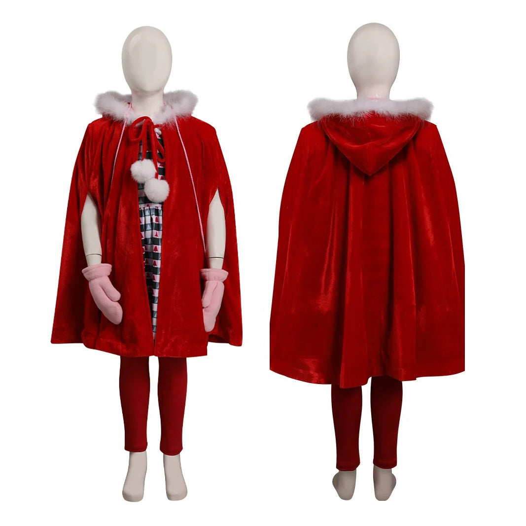 Cindy Lou Who Costume Girls Adults Christmas Dress Full Set Cindy Cosplay Outift