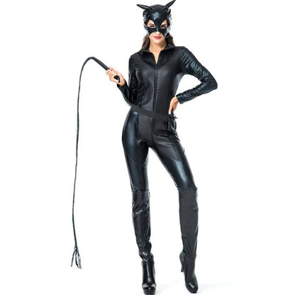 Sexy Black Cat Womens Costume Halloween Adult Party Cosplay Suits