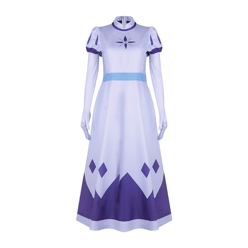 Hazbin Emily Cosplay Costume Seraphim Dress Outfit Halloween Angel Halo Wing Women Fancy Uniform