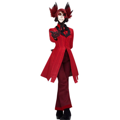 Adult Alastor Costume Hazbin Hotel Cosplay Outfit Radio Demon Cosplay Full Set for Halloween Carnival