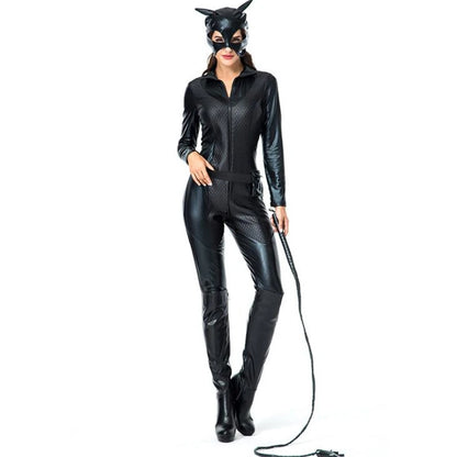 Sexy Black Cat Womens Costume Halloween Adult Party Cosplay Suits
