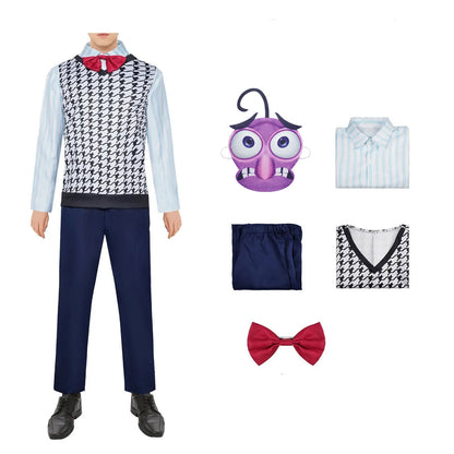 Inside 2 Fear Costumes Kids and Adults Fear Uniform Suit Striped Shirt Pants Vest and Tie