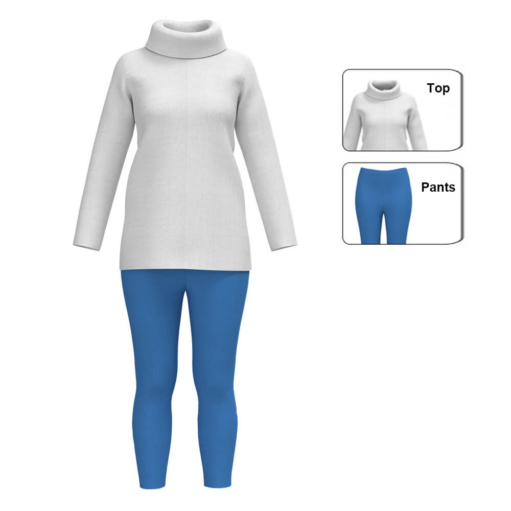 Women Inside Out Sadness Costume Sadness Cosplay Tunic and Pants Halloween Costumes