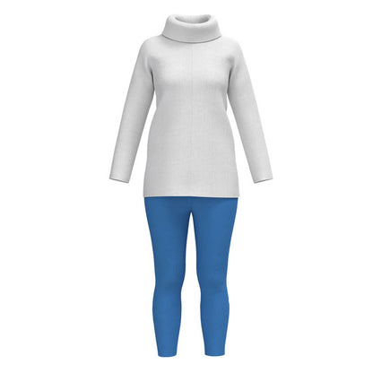Women Inside Out Sadness Costume Sadness Cosplay Tunic and Pants Halloween Costumes