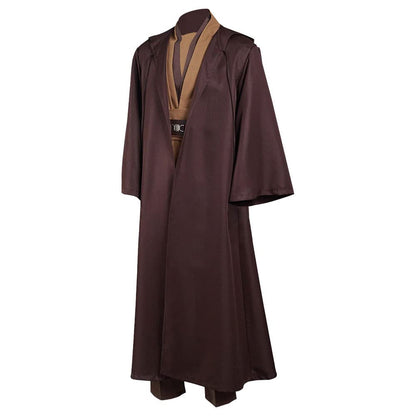 Obi Wan Costume Adult Jedi Tunic Hooded Robe Uniform Full Jedi Cosplay suit