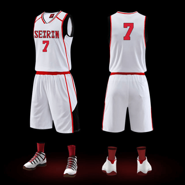 Kuroko's Basketball Jersey SEIRIN High School Basketball Uniform Cosplay Vest and Shorts