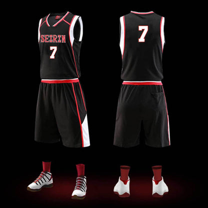 Kuroko's Basketball Jersey SEIRIN High School Basketball Uniform Cosplay Vest and Shorts