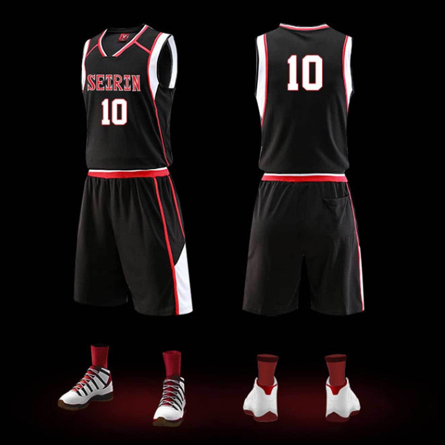 Kuroko's Basketball Jersey SEIRIN High School Basketball Uniform Cosplay Vest and Shorts