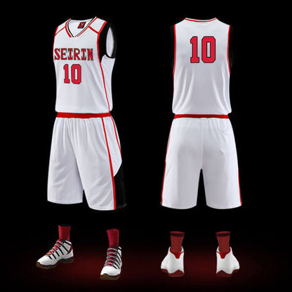 Kuroko's Basketball Jersey SEIRIN High School Basketball Uniform Cosplay Vest and Shorts