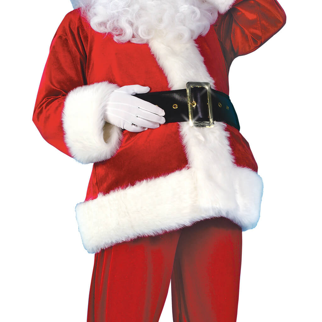 Men's Santa Claus Costume Adult Christmas Deluxe Santa Suit Set