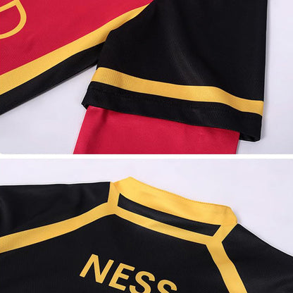 Adult Michael Kaiser Football Jersey Bastard Team Uniform Ness Cosplay Costume