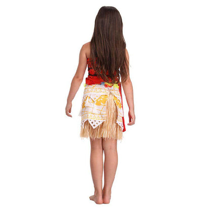 Princess Moana Costume Women and Girls Polynesian Cosplay Costume Beach Dress Up Outfits