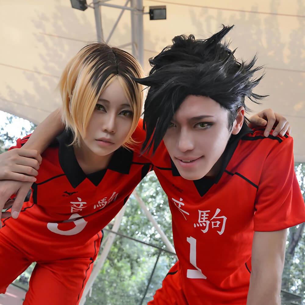 Sports Costumes Uniform Halloween Cosplay Costume Nekoma High School Kozume Kenma Shirt Shorts