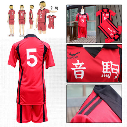 Sports Costumes Uniform Halloween Cosplay Costume Nekoma High School Kozume Kenma Shirt Shorts